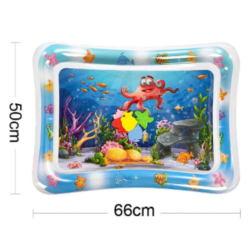 tapis eau bleu poulpe mesures