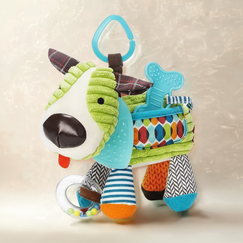 Doudou bébé âne multifonctions