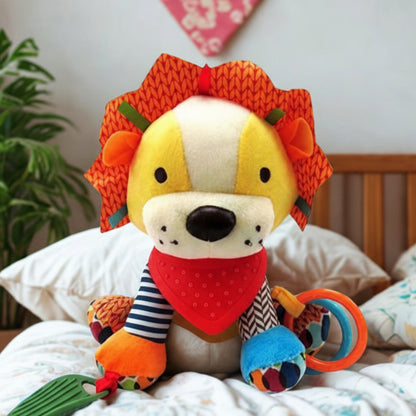 Doudou bébé lion multifonctions