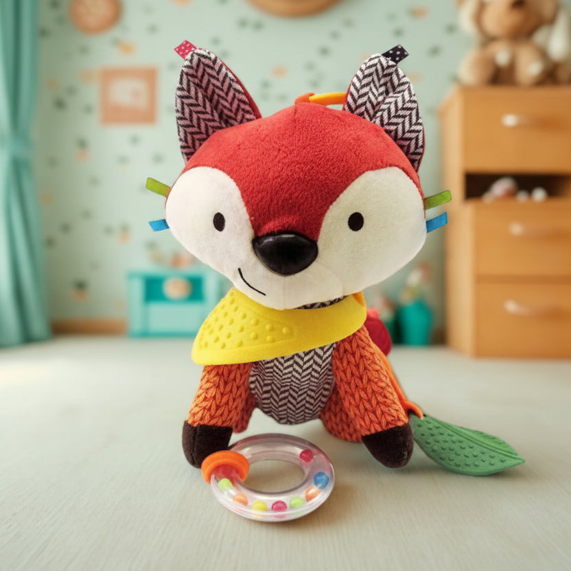 Doudou bébé renard multifonctions