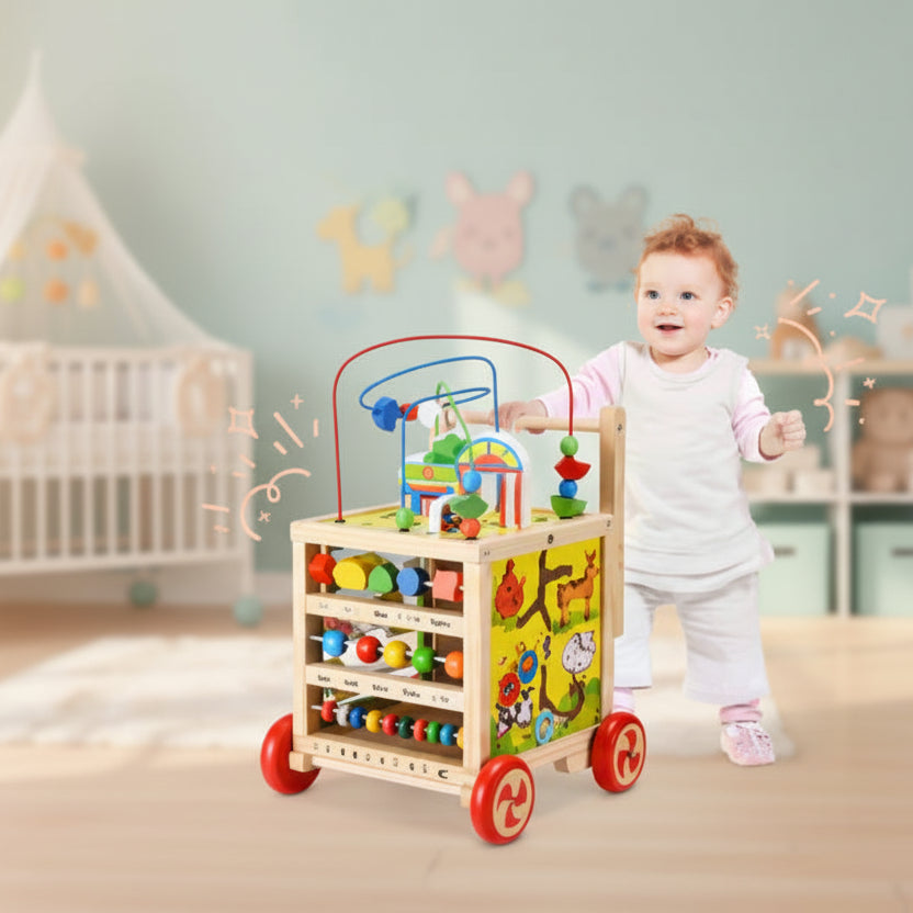 chariot marche fillette