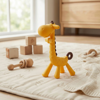 doudou bébé jaune brun