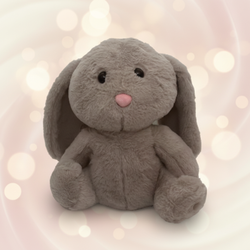 doudou bébé lapin brun respre