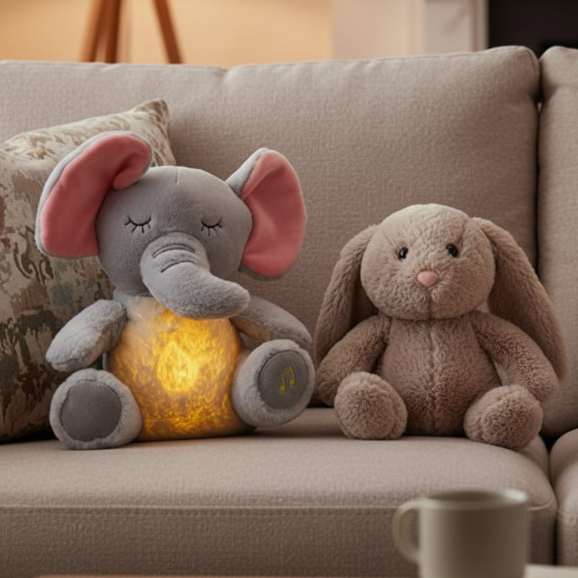 doudou bébé peluche qui respire présentation