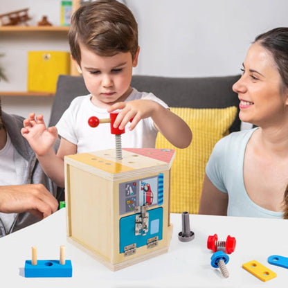 jeux construction garçon avec maman