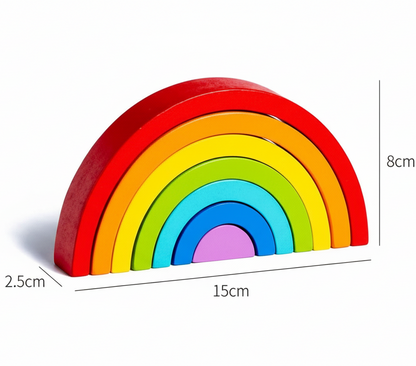 jeux montessori arc en ciel mesures