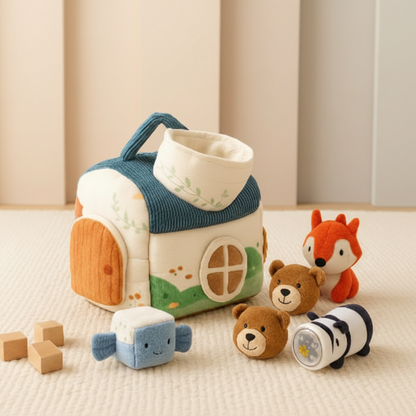 jeux montessori au sol dans chambre