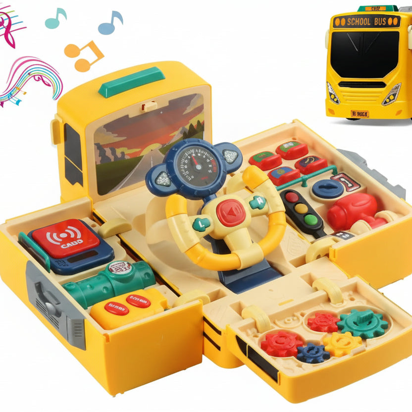 jeux montessori bus scolaire musique activités jaune