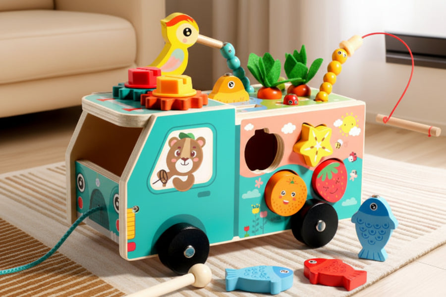 jeux montessori camion ferme