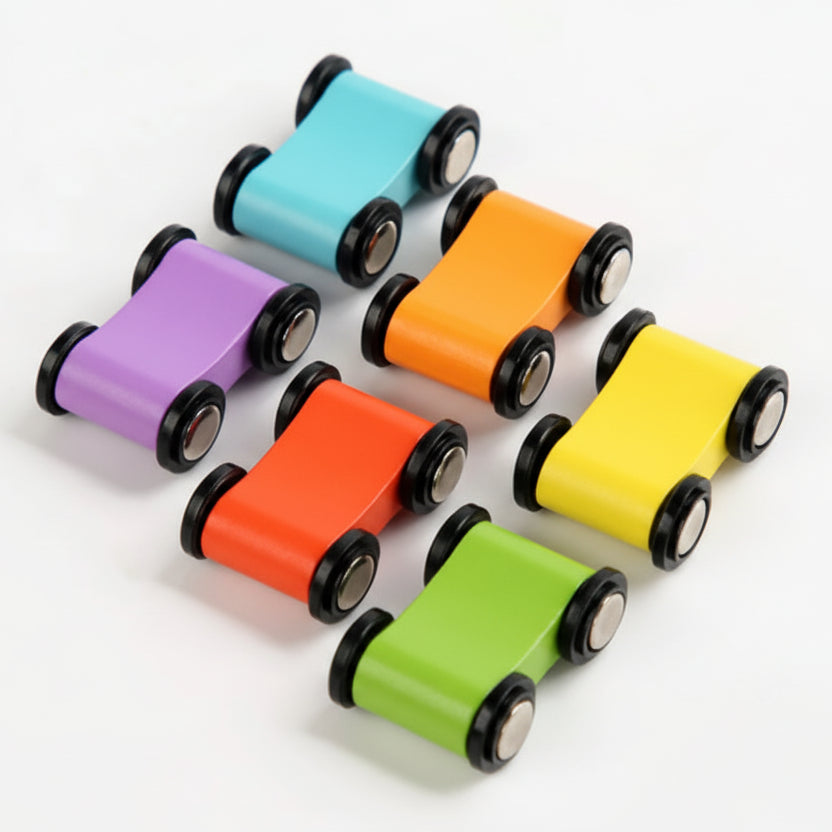 jeux montessori circuit voitures couleurs