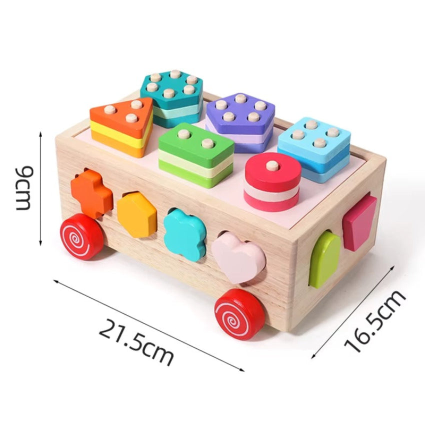 jeux montessori cube formes mesures