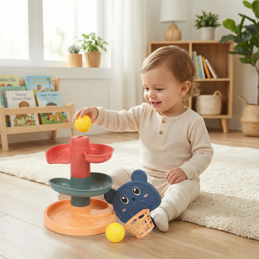 jeux montessori enfant joue salon
