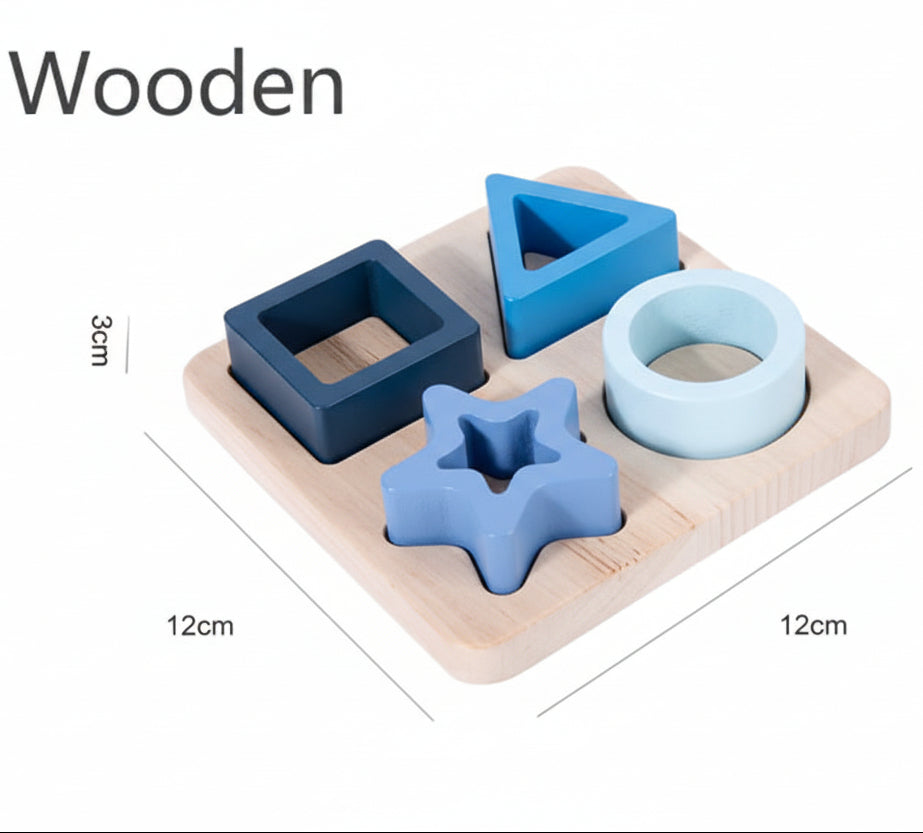 jeux montessori puzzle formes bleu carre mesures