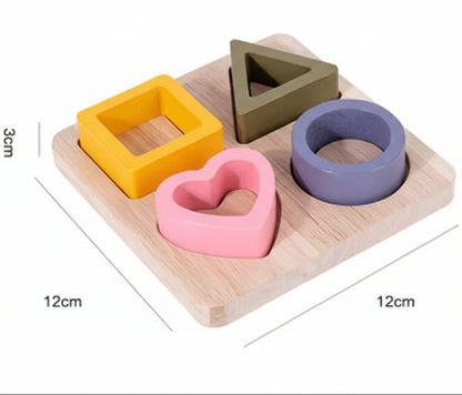 jeux montessori puzzle formes multic. carre