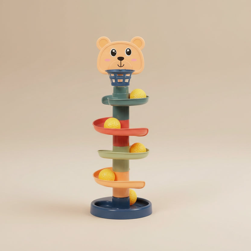 jeux montessori spirale balles