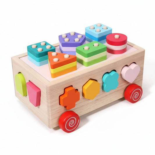 jeux montessori voiture tri formes mesures