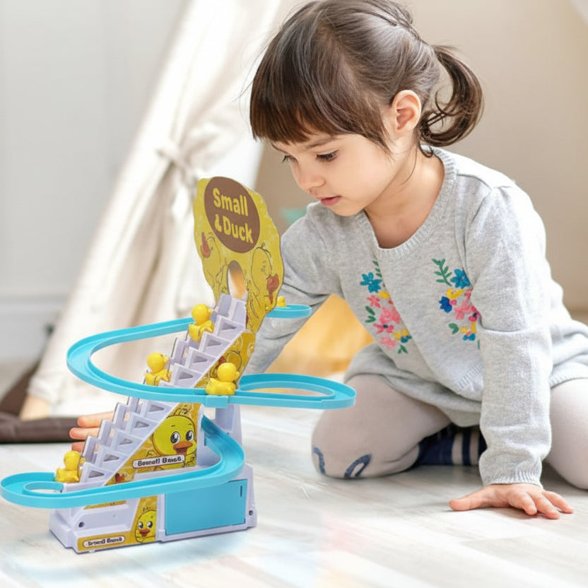 jouet bébé circuit canards fillette