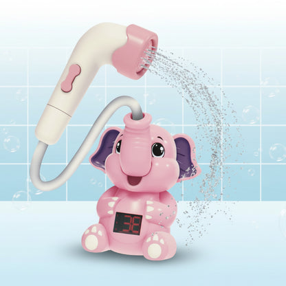 jouet de baignoire bébé éléphant douche couleur rose