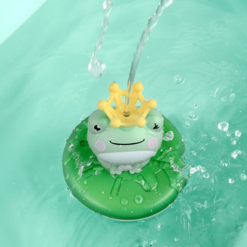 jouet de baignoire bébé grenouille dans eau