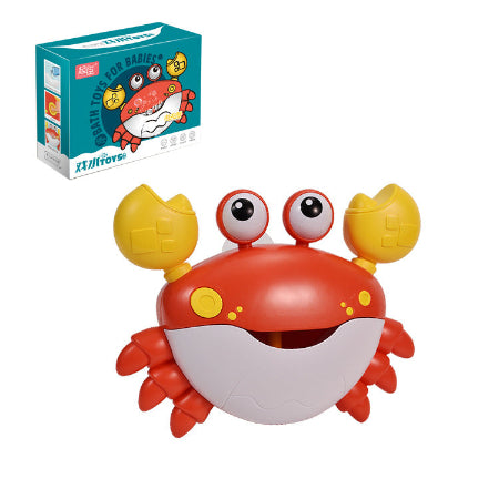 jouet de bain crabe rouge avec son emballage