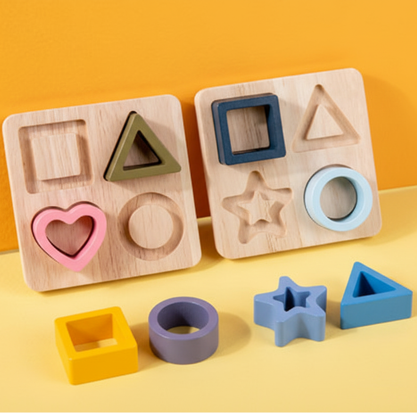 jouet montessori éxposé carrés