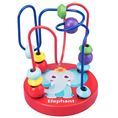 jouet montessori petit rouge éléphant