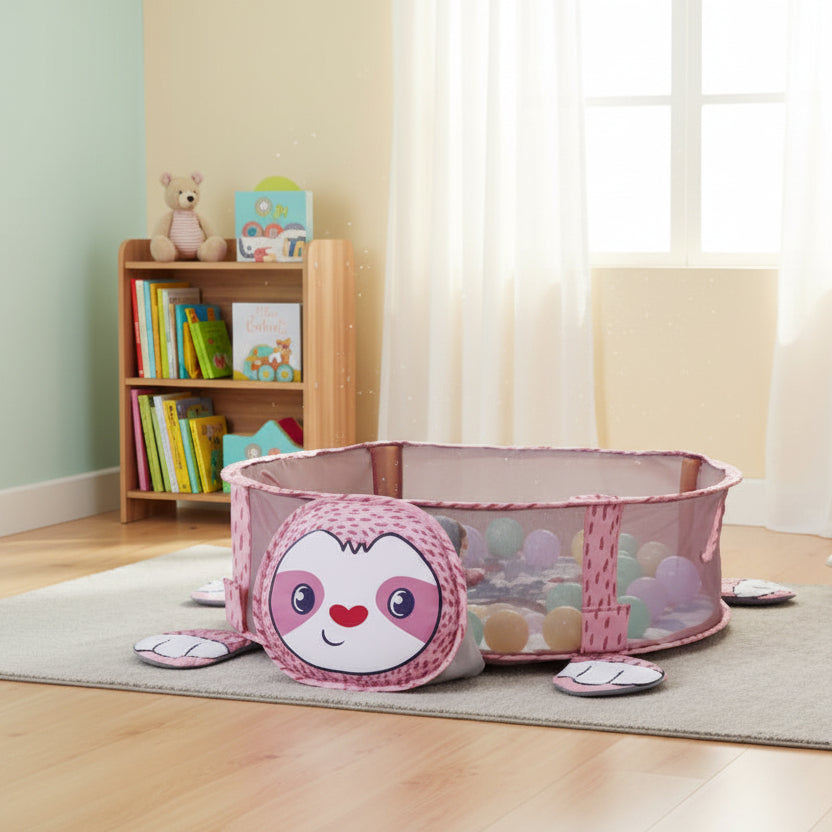 tapis-d éveil bébé rose protection rond