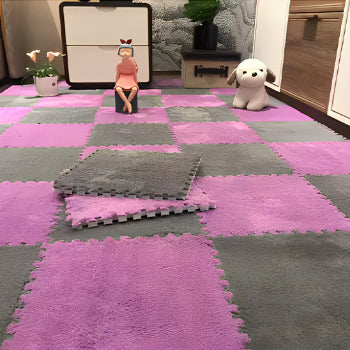tapis de jeu puzzle pink