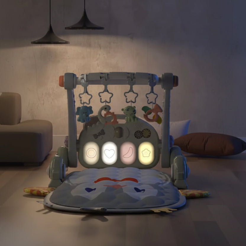 tapis éveil bébé allumé nuit