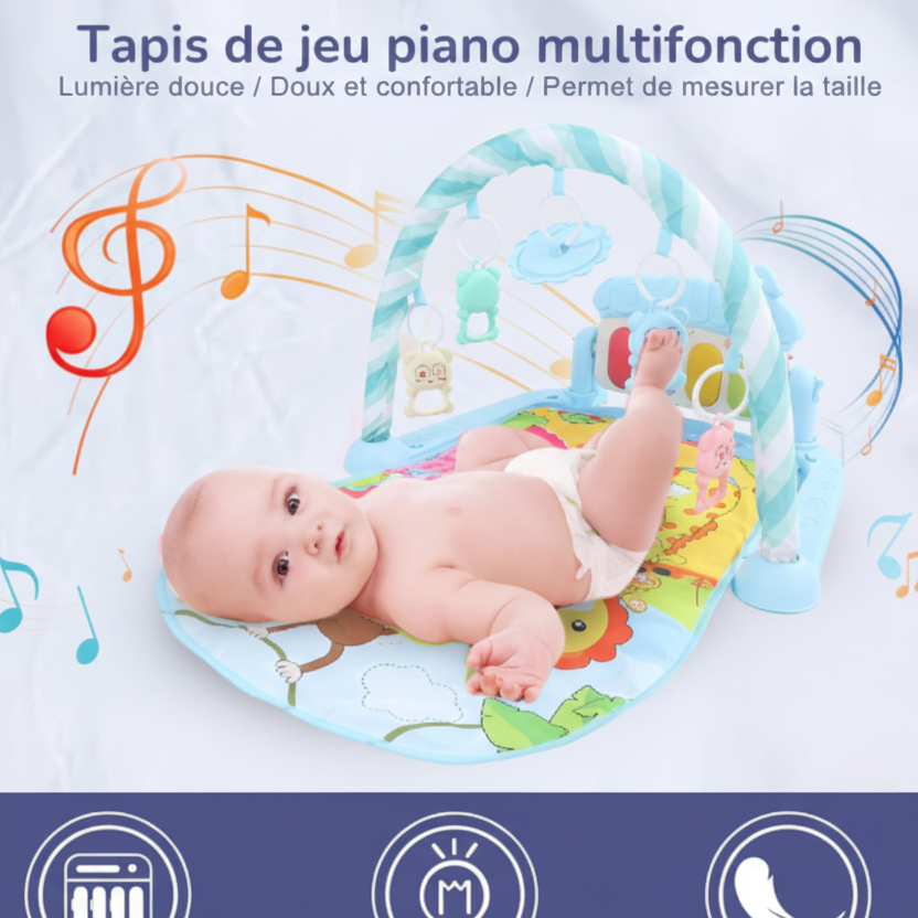 tapis éveil bébé couché avecfonctions