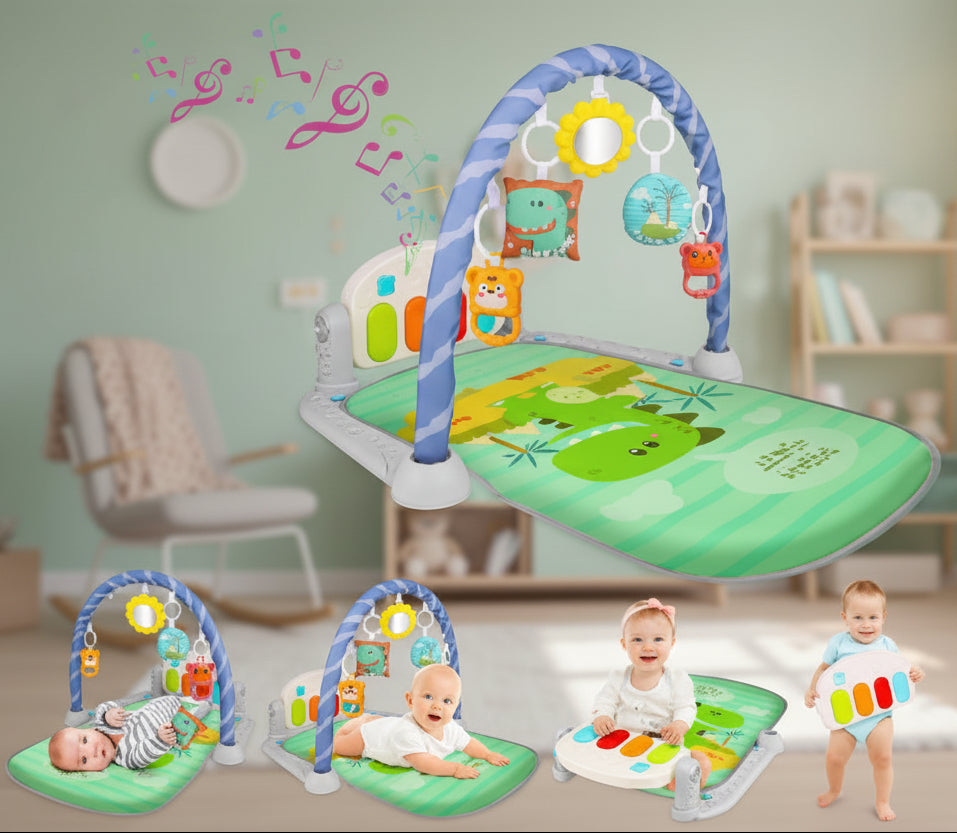 tapis éveil bébé couleur verte démonstrations