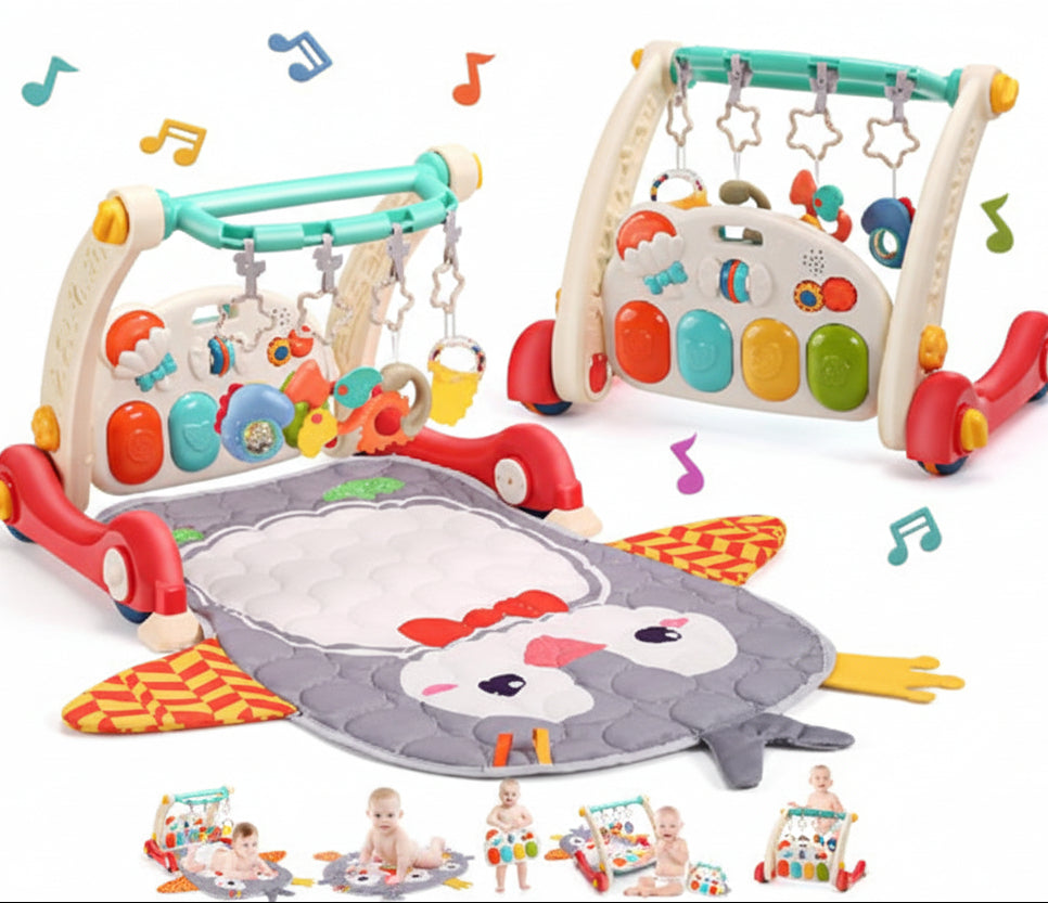 tapis éveil bébé hibou multiactivités