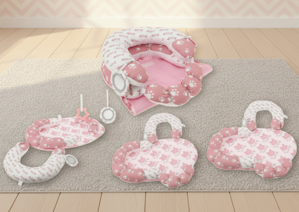 tapis éveil bébé rose