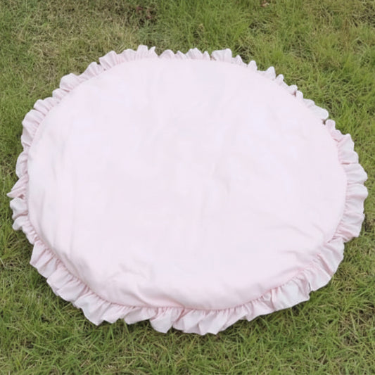 tapis éveil rond rose
