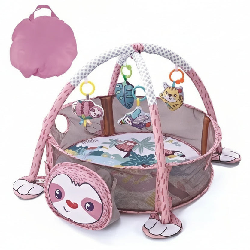 tapis éveil rose harche protectin rond