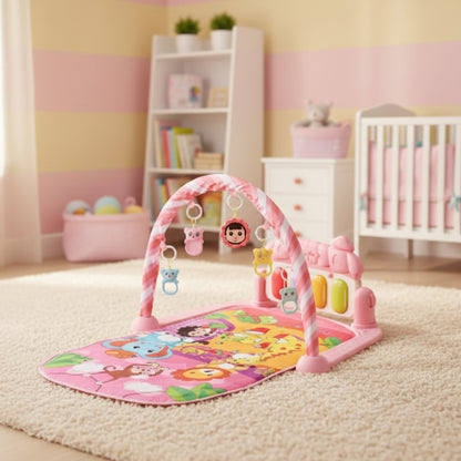 tapis eveil rose jungle