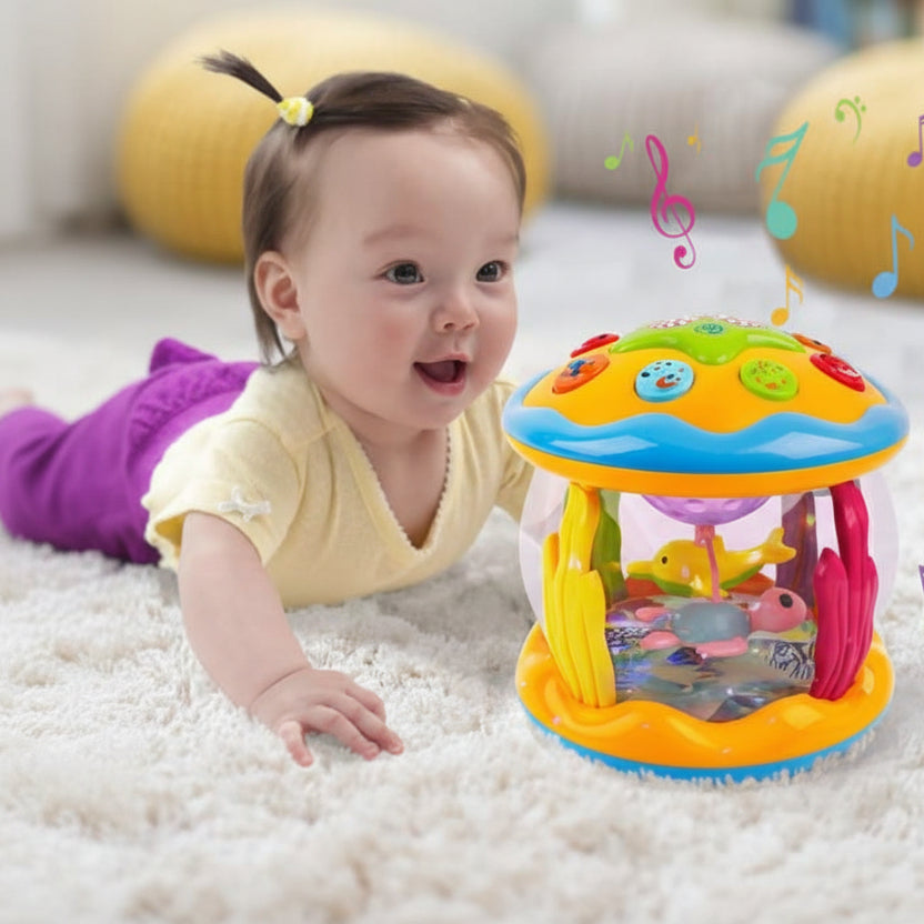 veilleuse bébé fillette stimulée